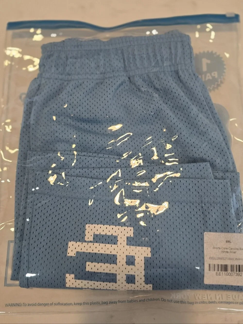 ERIC EMANUEL- EE BASIC SHORTS- Carolina Blue/White